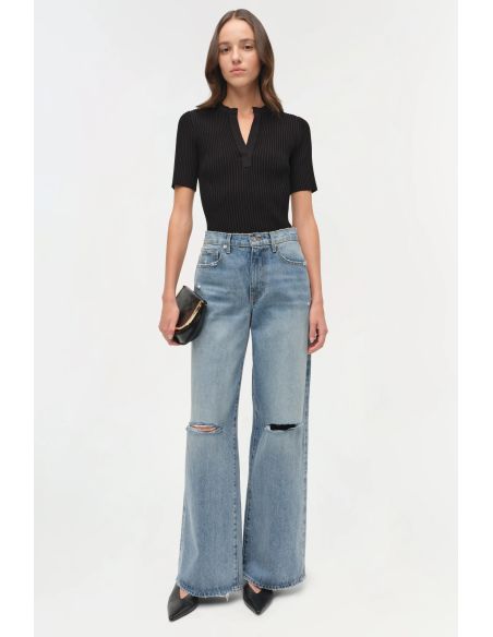 MILEY KNIT TOP BLACK
