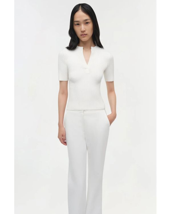 MILEY KNIT TOP IVORY