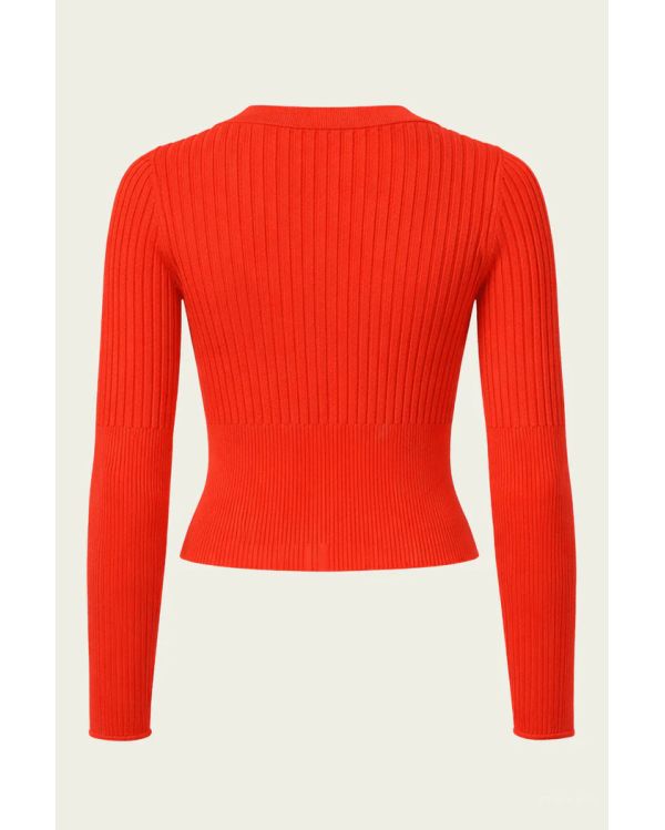 AILANY KNIT CARDIGAN LOBSTER 2