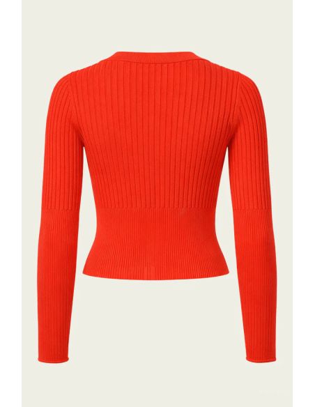 AILANY KNIT CARDIGAN LOBSTER