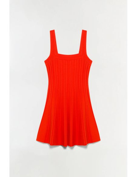 INDIE KNIT MINI DRESS LOBSTER