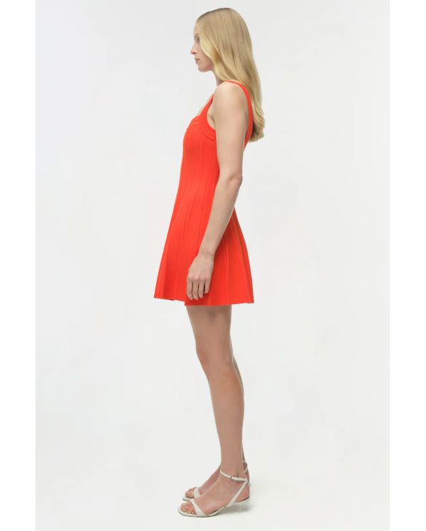 INDIE KNIT MINI DRESS LOBSTER