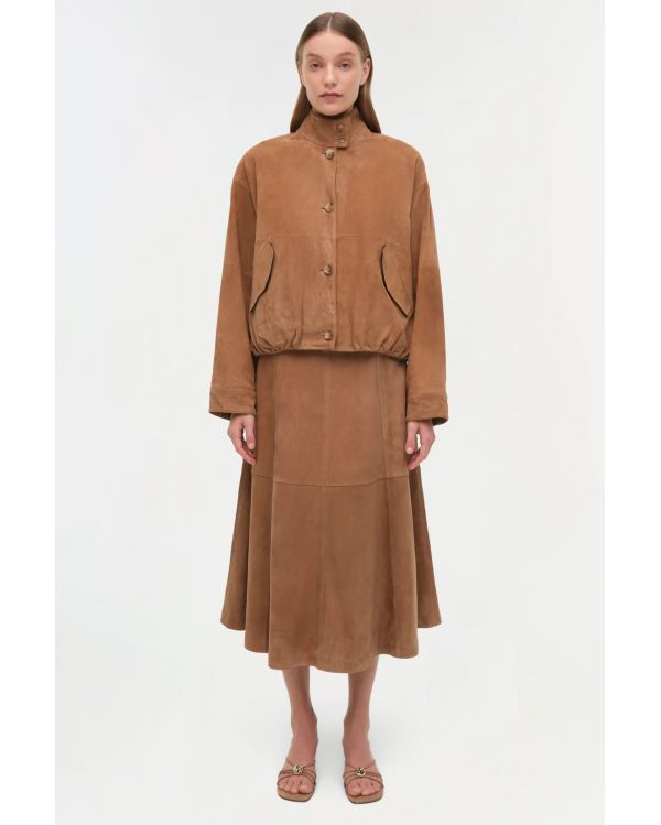 MARLEY SUEDE JACKET CAMEL 2