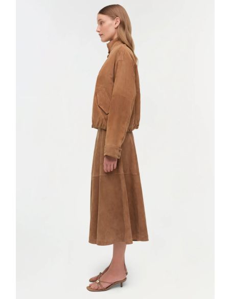 MARLEY SUEDE JACKET CAMEL