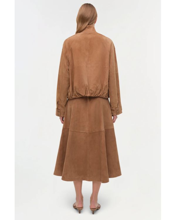 MARLEY SUEDE JACKET CAMEL