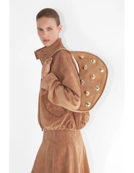 MARLEY SUEDE JACKET CAMEL