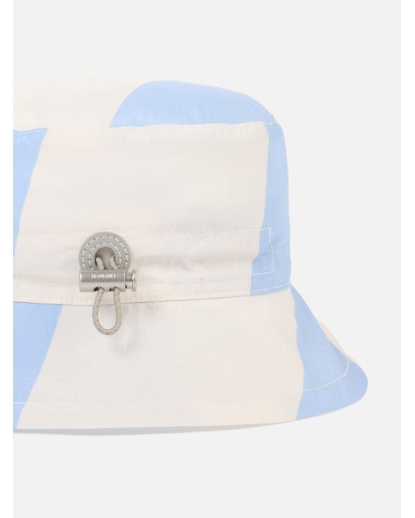 LE BOB BALUCHON MAXI RAYURES DIAGONALES BLANC / BLEU