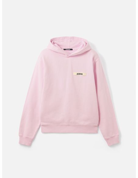 LE HOODIE GROS GRAIN ROSE