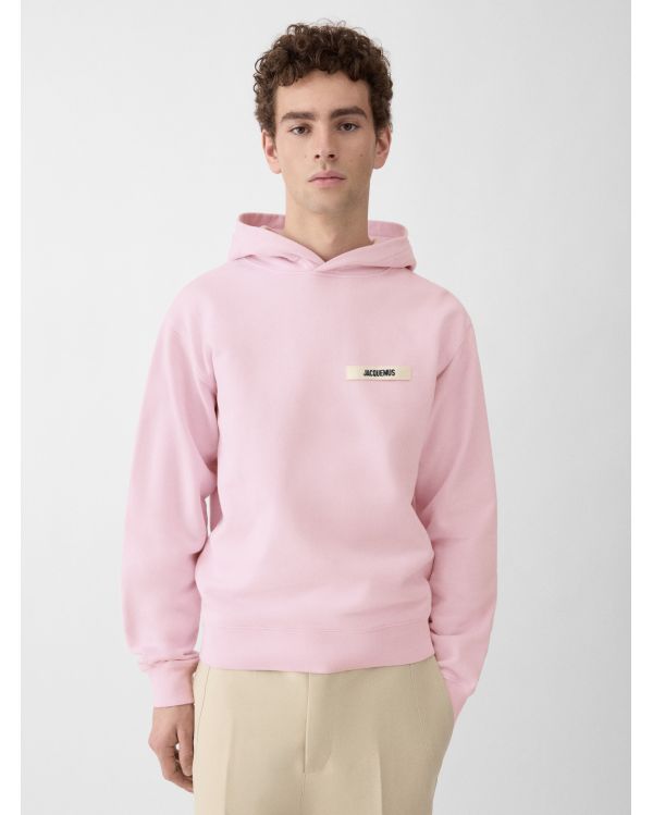 LE HOODIE GROS GRAIN ROSE 2