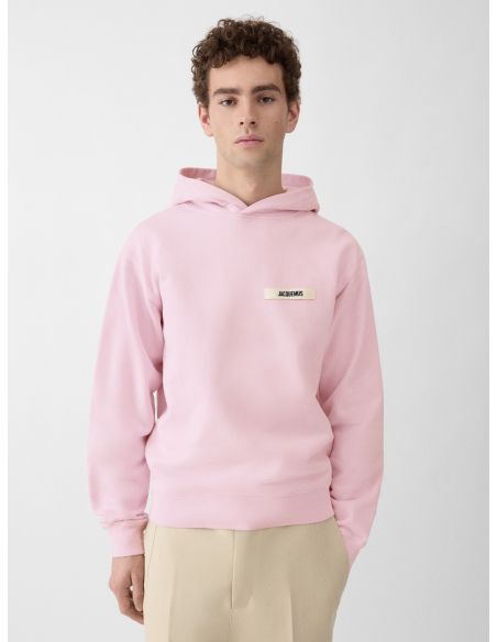 LE HOODIE GROS GRAIN ROSE
