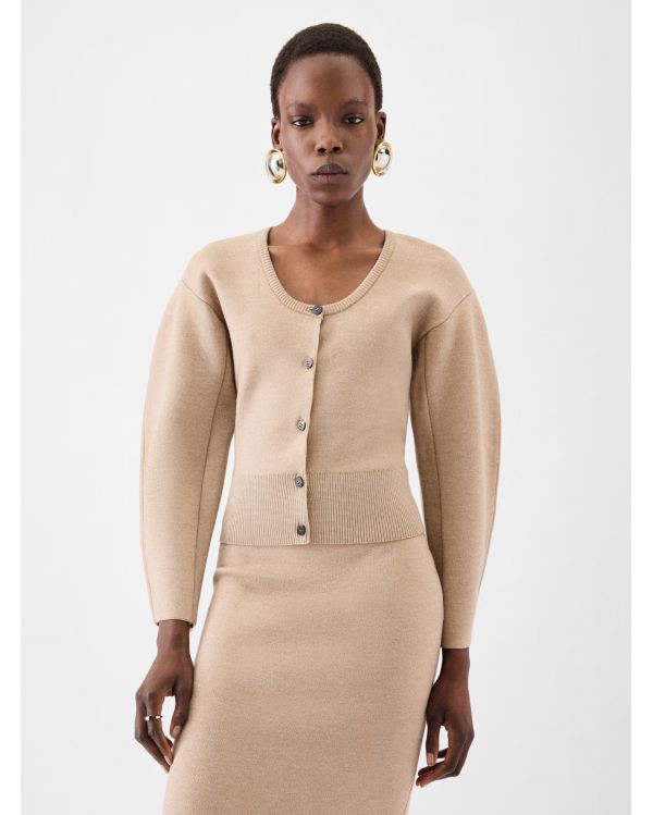 THE MULTI-BEIGE DOPPIO CARDIGAN 2