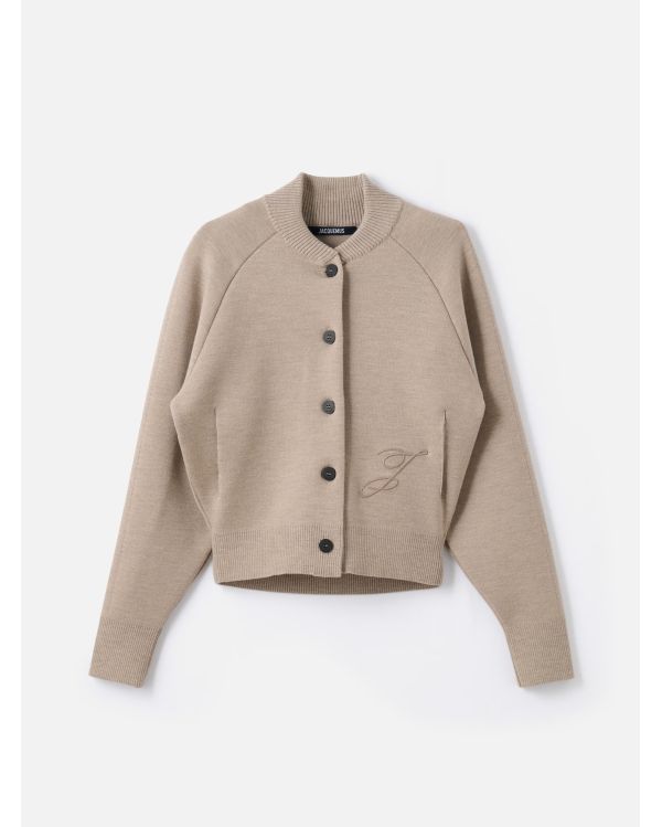 LE CARDIGAN LAVANDE GREIGE
