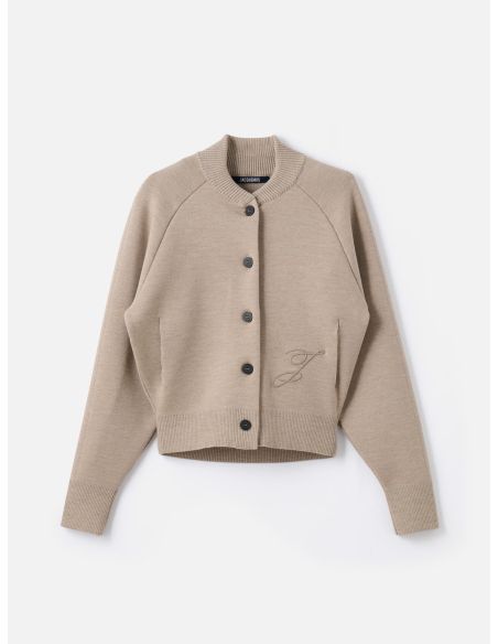 LE CARDIGAN LAVANDE GREIGE