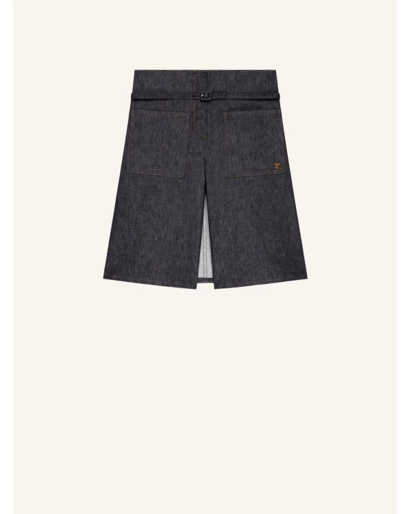 DENIM BACK PANEL BERMUDA SHORTS BRUT