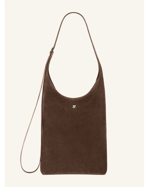 GRAND SAC TOUTE-FONCTION EN DAIM MELT BRONZE FONCÉ