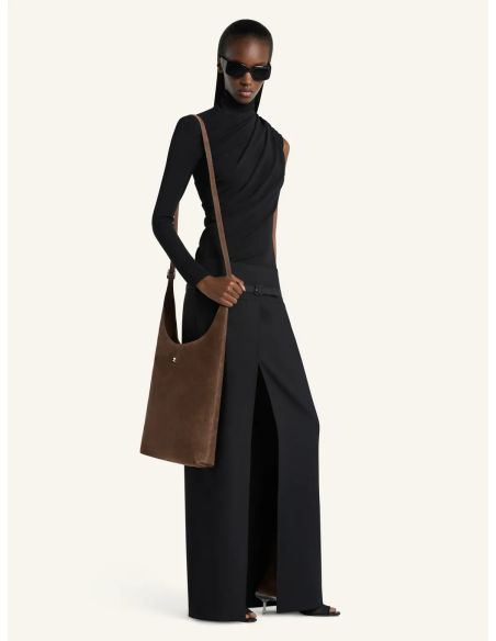 LARGE MELT SUEDE TOTE BAG DARK BRONZE