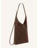 GRAND SAC TOUTE-FONCTION EN DAIM MELT BRONZE FONCÉ