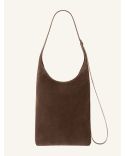LARGE MELT SUEDE TOTE BAG DARK BRONZE