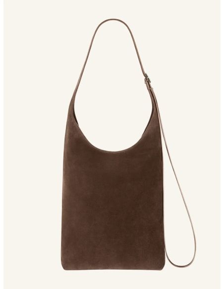 LARGE MELT SUEDE TOTE BAG DARK BRONZE