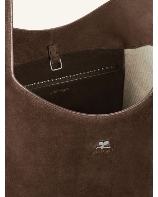 GRAND SAC TOUTE-FONCTION EN DAIM MELT BRONZE FONCÉ