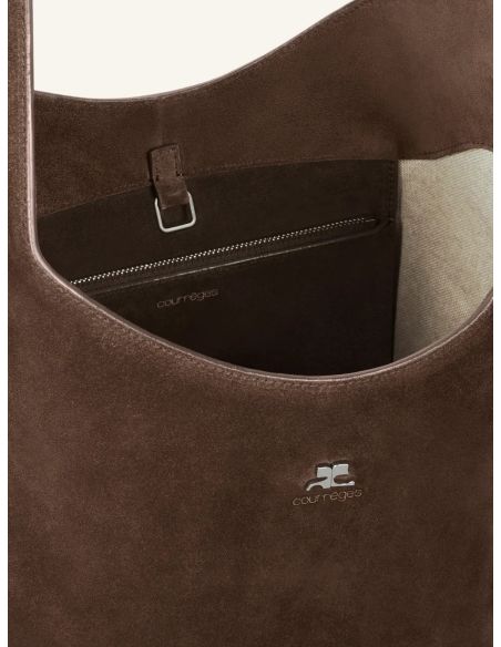 GRAND SAC TOUTE-FONCTION EN DAIM MELT BRONZE FONCÉ