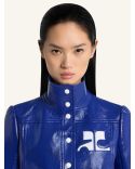 VESTE RÉÉDITION EN VINYLE BLEU MINÉRAL
