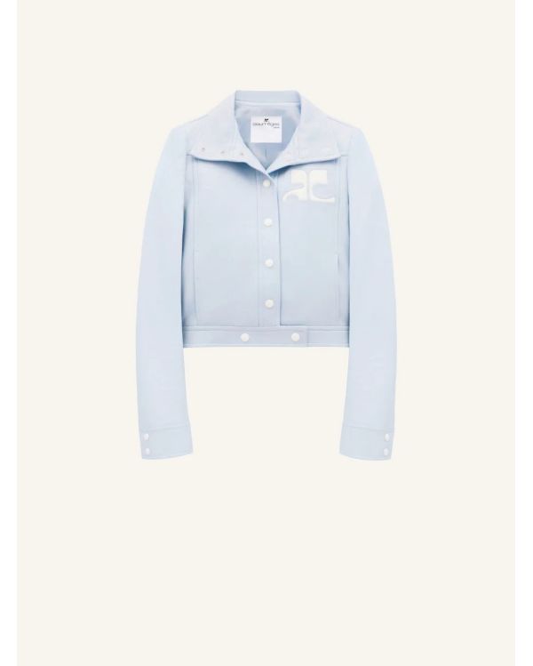 VESTE RÉÉDITION EN VINYLE BLEU CIEL