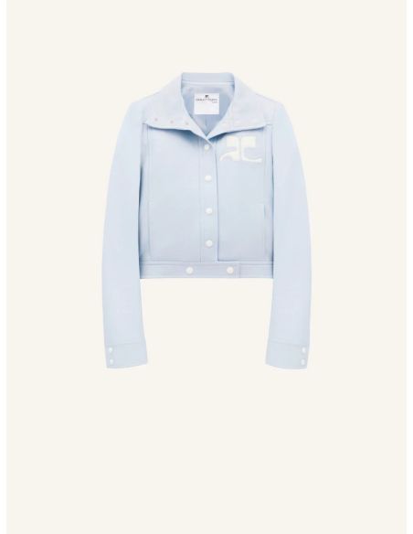 VESTE RÉÉDITION EN VINYLE BLEU CIEL