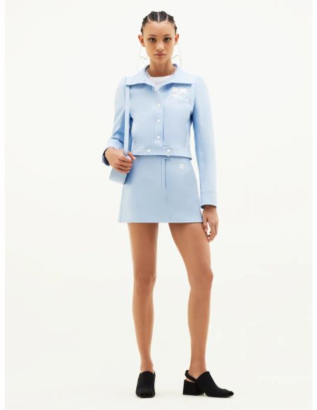 VESTE RÉÉDITION EN VINYLE BLEU CIEL