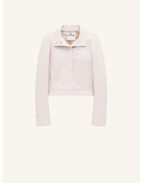 VESTE RÉÉDITION EN VINYLE ROSE PÂLE