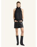 CUT OUT TRACKSUIT JACKET BLACK