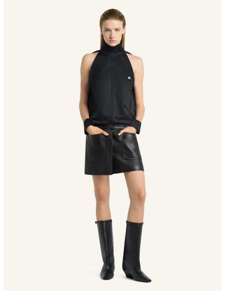 CUT OUT TRACKSUIT JACKET BLACK