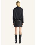CUT OUT TRACKSUIT JACKET BLACK