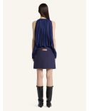 CUT-OUT LONG SLEEVE JERSEY BODY WORK BLUE