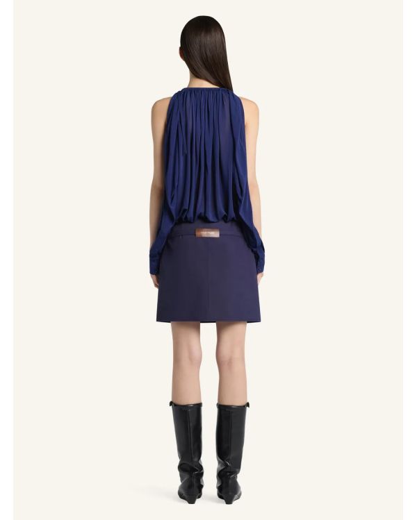 CUT-OUT LONG SLEEVE JERSEY BODY WORK BLUE