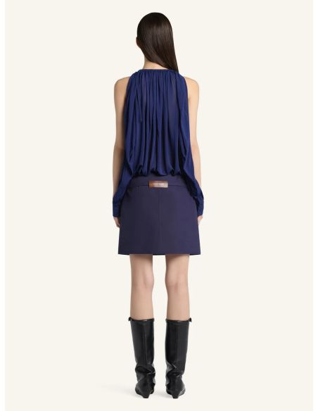 CUT-OUT LONG SLEEVE JERSEY BODY WORK BLUE