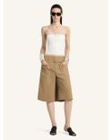 TOP BUSTIER EN MAILLE BOUCLES BEIGE NATUREL