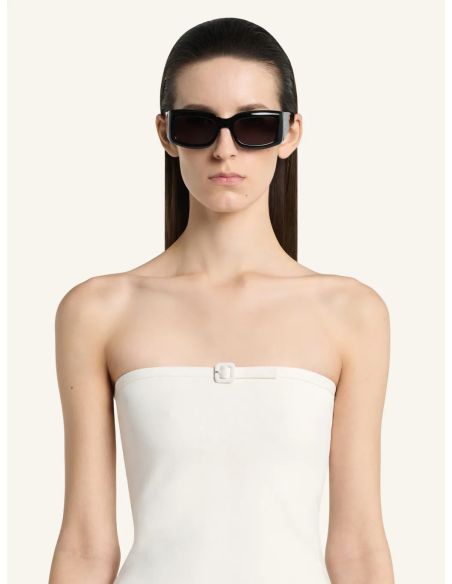 TOP BUSTIER EN MAILLE BOUCLES BEIGE NATUREL