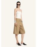 TOP BUSTIER EN MAILLE BOUCLES BEIGE NATUREL