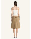 TOP BUSTIER EN MAILLE BOUCLES BEIGE NATUREL