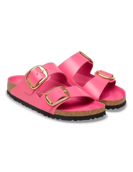 SANDALES ARIZONA BIG BUCKLE TULIPE FUCHSIA BRILLANT