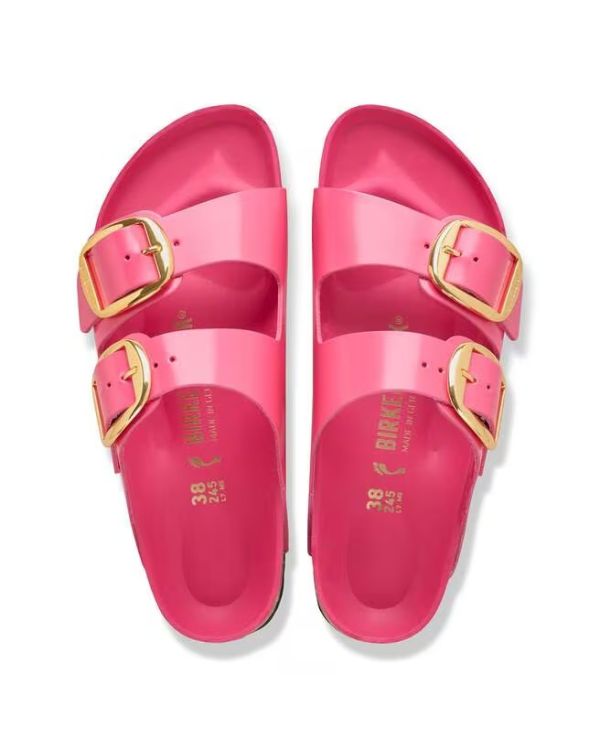 ARIZONA BIG BUCKLE HIGH SHINE FUCHSIA TULIP SANDALS