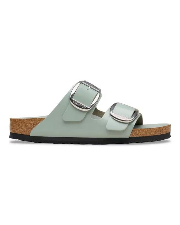 SANDALES ARIZONA BIG BUCKLE PURE SAGE BRILLANT
