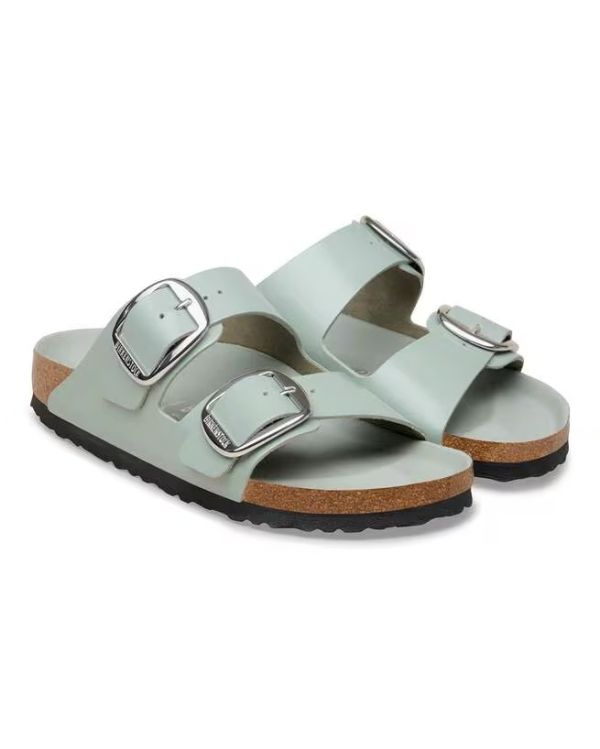 SANDALES ARIZONA BIG BUCKLE PURE SAGE BRILLANT