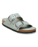 ARIZONA BIG BUCKLE HIGH SHINE PURE SAGE SANDALS