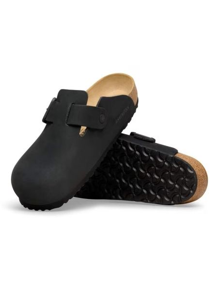 MULES BOSTON WIRE BUCKLE NOIR