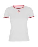 MOON LOGO BICOLOR BABY FIT TSHIRT WHITE / RED