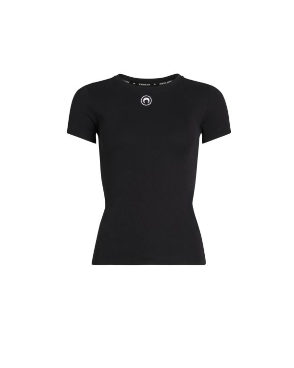 TSHIRT BABY FIT JERSEY LOGO LUNE NOIR