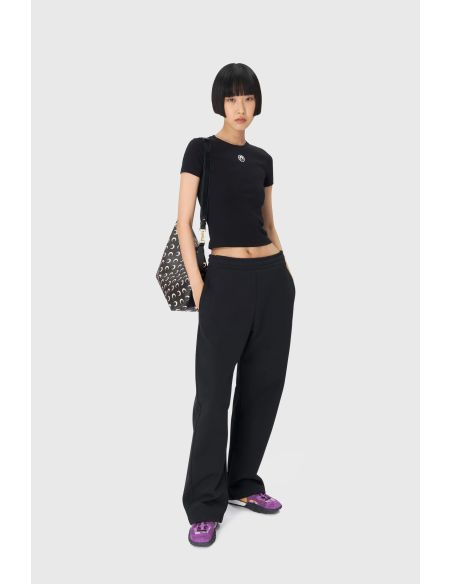 TSHIRT BABY FIT JERSEY LOGO LUNE NOIR