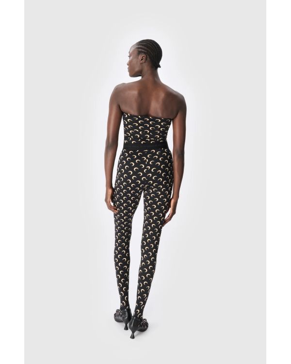 LEGGING FUSEAUX JERSEY LUNE RECYCLÉ NOIR / BEIGE